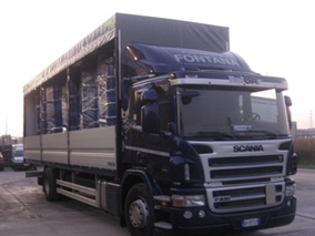 FUSTAMERIA FONTANA - Camion Fontana con fusti in ferro rigenerati e verniciati